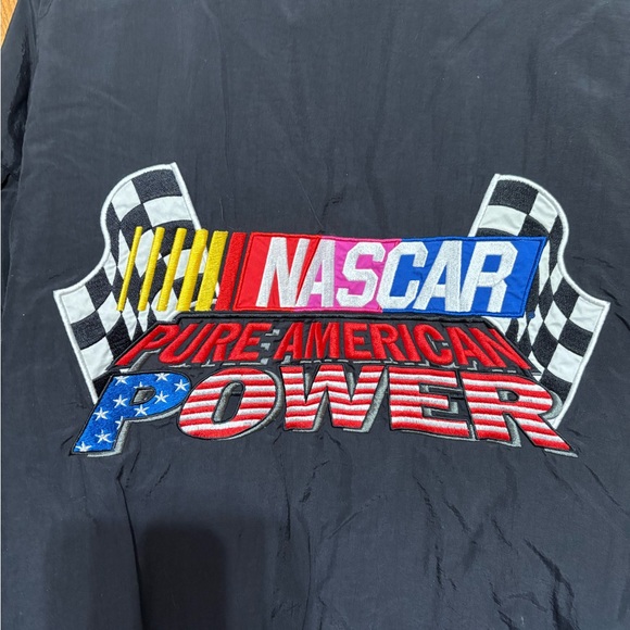 NASCAR Jacket with Red, Yellow, and Blue Accents - Picture 6 of 6